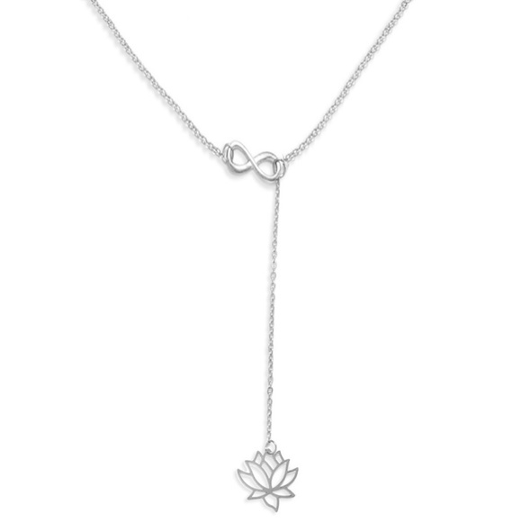 5 for $25 Infinity Lotus Necklace - Picture 4 of 8